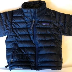 Navy toddler down vest